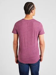 Tommy Jeans T-Shirt 'Jaspe' navy / orchidee / beere / weiß