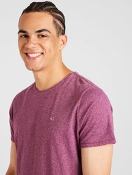 Tommy Jeans T-Shirt 'Jaspe' navy / orchidee / beere / weiß