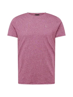 Tommy Jeans T-Shirt 'Jaspe' navy / orchidee / beere / weiß