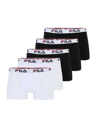 FILA Herren Boxer Shorts 5er Pack rot/schwarz/weiß
