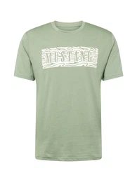 T-Shirt 'AUSTIN' pastellgrn / wei
