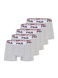 FILA Herren Boxer Shorts 5er Pack navy/hellgrau/rot/wei