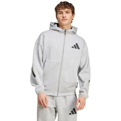 ADIDAS SPORTSWEAR Z.N.E. ZIP-HOODIE grau / schwarz
