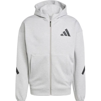 ADIDAS SPORTSWEAR Z.N.E. ZIP-HOODIE grau / schwarz ADIDAS SPORTSWEAR Z.N.E. ZIP-HOODIE grau / schwarz