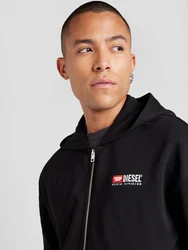 DIESEL Sweatjacke Style S-BOXT-HOOD-ZIP-DIV rot/schwarz/weiß