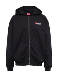 Sweatjacke S-BOXT-DIV rot / schwarz / wei