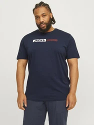 Jack & Jones T-Shirt JJECORP LOGO TEE PLAY SS O-N NOOS navy/rot/wei