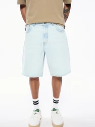 Pull&Bear Shorts Jeans pastellblau