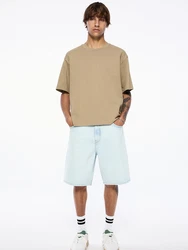 Pull&Bear Shorts Jeans pastellblau