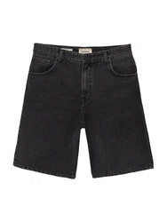 Pull&Bear Shorts Jeans schwarz