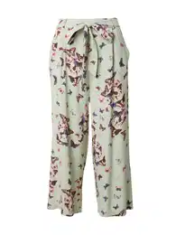 Kalhoty se sklady v pase 'ONLELISABETH' indigo / čokoládová / pastelově zelená / světle růžová