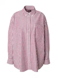Bluza 'OVS PINSTRIPE' morsko plava / ljubičasta / crvena / bijela