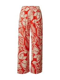 Kalhoty 'JDYNOA' béžová / oranžově červená