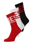 Diesel Socken 'SKM-RAY' Threepack rot/schwarz/weiß