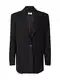 PATRIZIA PEPE Blazer  črna / bela
