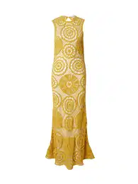 Plážové šaty hořčicová