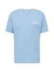 Tommy Jeans T-Shirt TJM REG SIGNATURE PRINT TEE EXT hellblau/weiß
