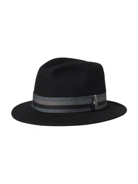 Hut 'ROMA FEDORA' opal / taupe / schwarz