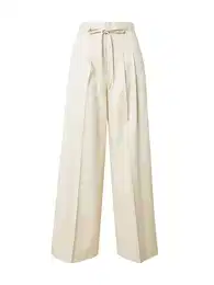 & Other Stories Kalhoty se sklady v pase světle béžová