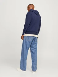 Jack & Jones Sweatshirt JJECaleb navy/zitrone/wei