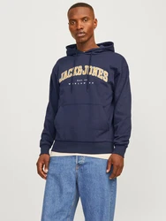 Jack & Jones Sweatshirt JJECaleb navy/zitrone/wei