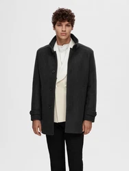 SELECTED HOMME Mantel SLHNew Reuben (1-tlg) schwarz