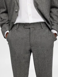 SELECTED HOMME Hose SLHReed (1-tlg) grau/hellgrau