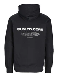 JACK & JONES Sweatshirt 'JCOAERO' schwarz/wei
