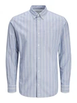Jack & Jones Langarmhemd JPRBLUBrook OXFORD Blau/Hellblau/Dunkelblau/Blau/Hellblau/Dunkelblau
