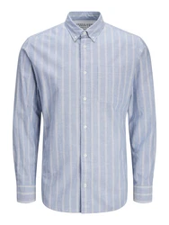 Jack & Jones Langarmhemd JPRBLUBrook OXFORD Blau/Hellblau/Dunkelblau/Blau/Hellblau/Dunkelblau