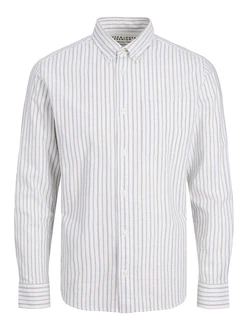 Jack & Jones Langarmhemd JPRBLUBrook OXFORD Grau/Weiß/Hellgrau/Grau/Weiß/Hellgrau Jack & Jones Langarmhemd JPRBLUBrook OXFORD Grau/Weiß/Hellgrau/Grau/Weiß/Hellgrau