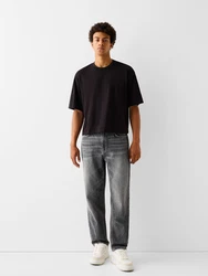 Bershka Jeans grau/dunkelgrau