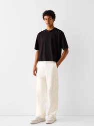 Bershka Hose offwhite