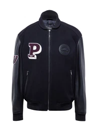 bergangsjacke 'Marcity' bordeaux / schwarz / offwhite