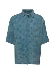 Hemd himmelblau / bordeaux