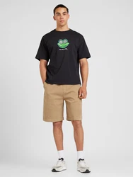 WEEKDAY T-Shirt 'Great' grün/schwarz/weiß