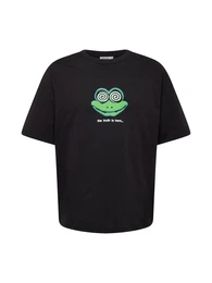 T-Shirt 'Great' grn / schwarz / wei