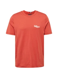T-Shirt orangerot / wei