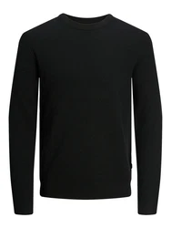 JACK & JONES Pullover JJEPerfect Schwarz/Schwarz/Schwarz/Schwarz
