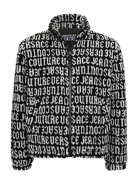 Fleecejacke hellgrau / schwarz