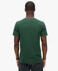 Superdry T-Shirt 'Classic' tanne/weiß