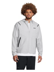 UNDER ARMOUR Sportjacke 'Unstoppable' grau/schwarz