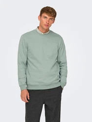 Only & Sons Sweatshirt 'CONNOR' pastellgrn