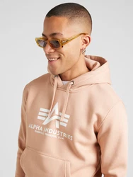 ALPHA INDUSTRIES Sweatshirt apricot/weiß