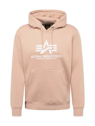 ALPHA INDUSTRIES Sweatshirt apricot/weiß