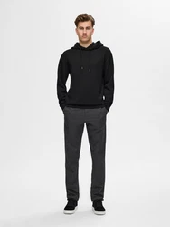 SELECTED HOMME Sweatshirt Hoodie SLHEMANUEL SOFT HOOD SWEAT schwarz