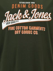 Jack & Jones Plus T-Shirt oliv/mandarine/wei