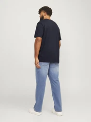 Jack & Jones Plus T-Shirt navy/dunkelrot/wei