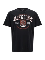 Jack & Jones Plus T-Shirt navy/dunkelrot/wei