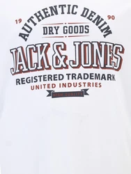 Jack & Jones Plus T-Shirt marine/dunkelrot/wei